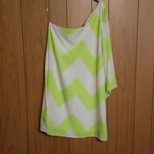 Mini, one shoulder dress